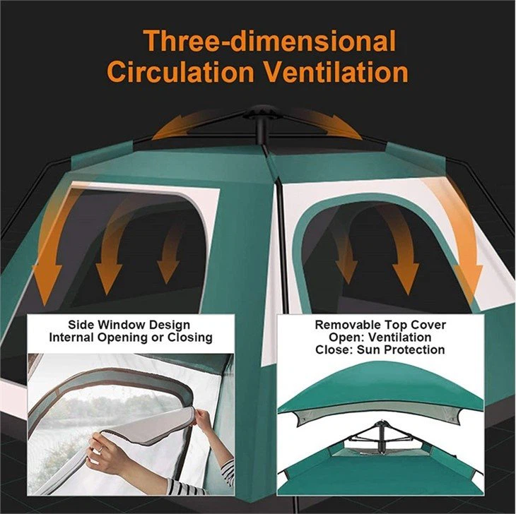 Large Family Pop Up Camping Tent-4